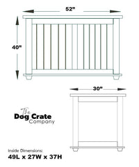 SHELBY COLLECTION, XXL Dog Crate IN STOCK Kennel with Sliding Door for dogs 90+ lbs