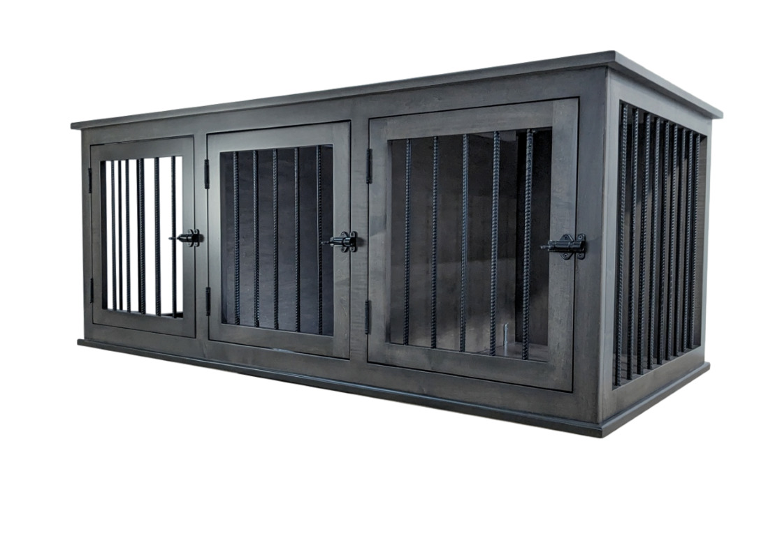 TRIPLE Dog Crate, INTERMEDIATE, The Rover Collection, for dogs approx. 25-60 lbs.
