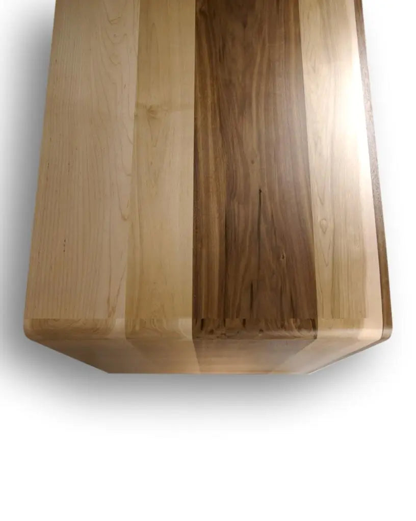 Modern Furniture Style XL Dog Crate -The LLoyd Collection solid maple and walnut with waterfall edge