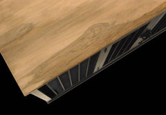 The Rover Collection, XX Large Double Dog Furniture, Dog Size 90 lbs.+, Solid Maple Top Close-up