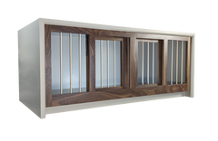In Stock Demo Deal, Double, Medium, Modern Dog Crate Furniture, The Cascade Collection,