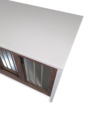 In Stock Demo Deal, Double, Medium, Modern Dog Crate Furniture, The Cascade Collection,