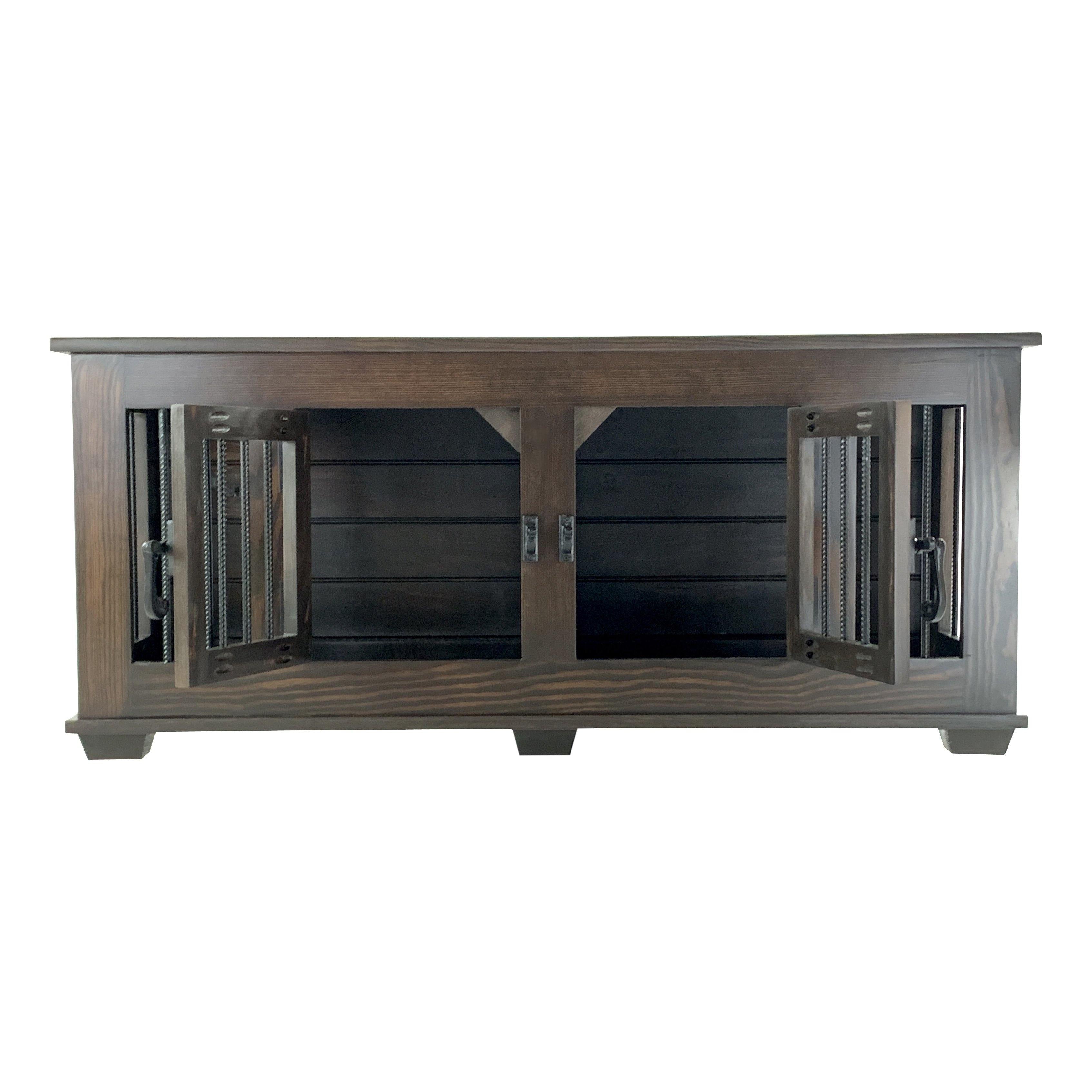 Medium Double Doggie Crate Furniture & Kennel - up to 25 lbs - Carolina Dog Crate Co.