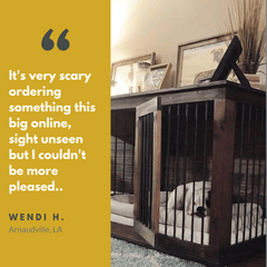 Extra Large XL Dog Crate Kennel Furniture for Dogs 60 lbs to 85 lbs - Carolina Dog Crate Co.