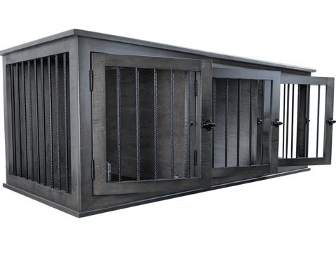 TRIPLE Dog Crate, INTERMEDIATE, The Rover Collection, for dogs approx. 25-60 lbs.
