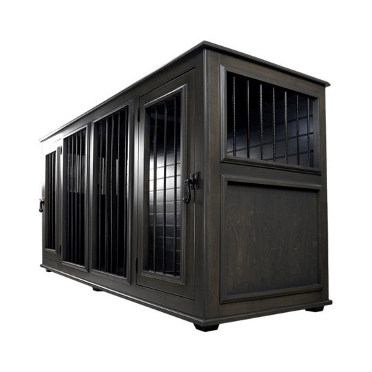 Shelby Collection, Large, Double Dog Crate, Custom Luxury Kennel Furniture