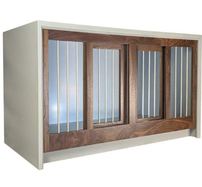 Double, Modern Dog Crate Furniture, The Cascade Collection, Sizes S-XXL