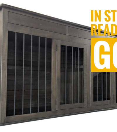 IN STOCK-The Rover Collection, Double XL Dog Crate Kennel with Drawers, for Dogs 60 to 80 lbs
