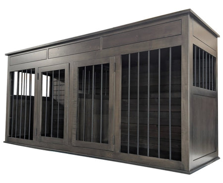 IN STOCK-The Rover Collection, Double XL Dog Crate Kennel with Drawers, for Dogs 60 to 80 lbs