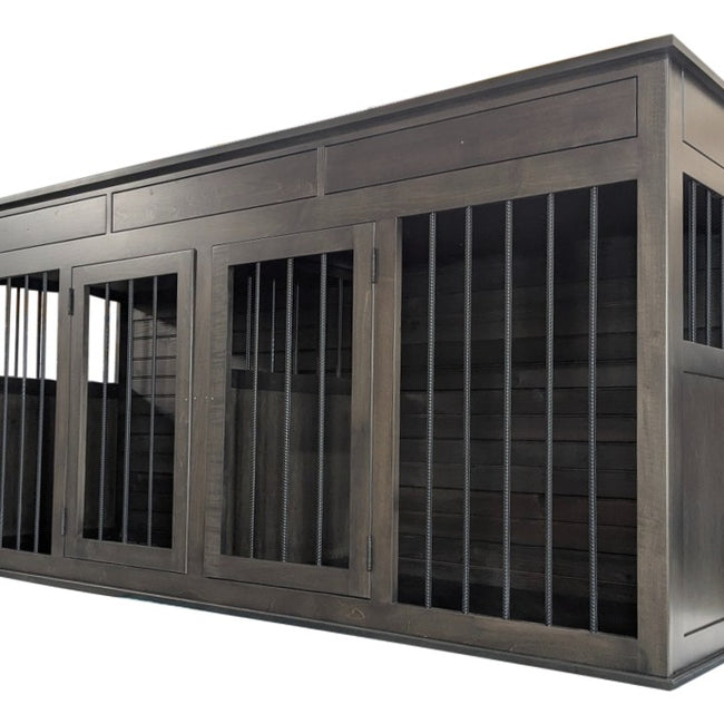 IN STOCK-The Rover Collection, Double XL Dog Crate Kennel with Drawers, for Dogs 60 to 80 lbs