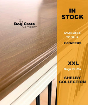 SHELBY COLLECTION, XXL Dog Crate IN STOCK Kennel with Sliding Door for dogs 90+ lbs