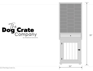 Custom Drawer, Shoe Storage Shelf Cabinet, 24" x 13" x 5", for Design #D-653