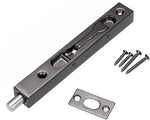 Latch, Sliding Door, Black, 6"