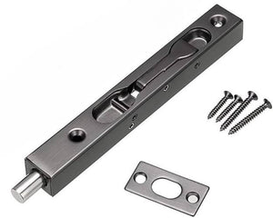 Latch, Sliding Door, Black, 6"