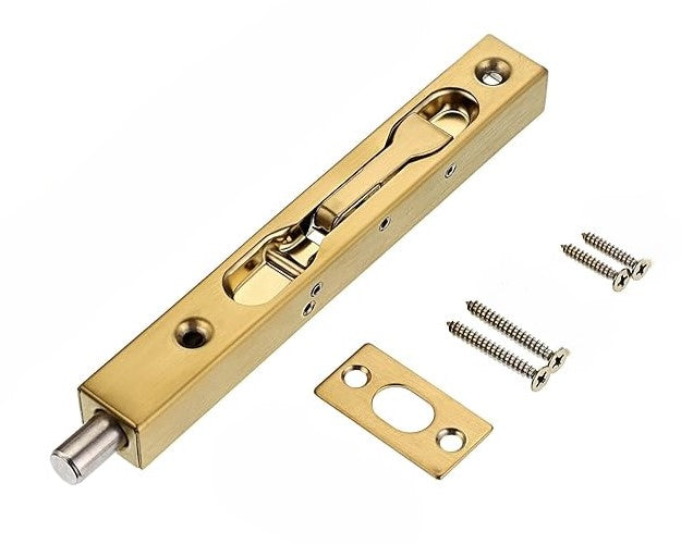 Latch, Sliding Door, Black, 6"