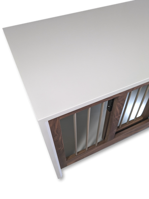 Double, Modern Dog Crate Furniture, The Cascade Collection, Sizes S-XXL