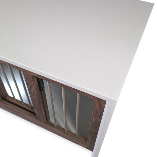 In Stock Demo Deal, Double, Medium, Modern Dog Crate Furniture, The Cascade Collection,