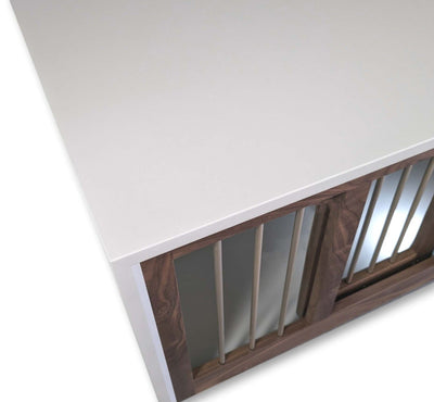 In Stock Demo Deal, Double, Medium, Modern Dog Crate Furniture, The Cascade Collection,