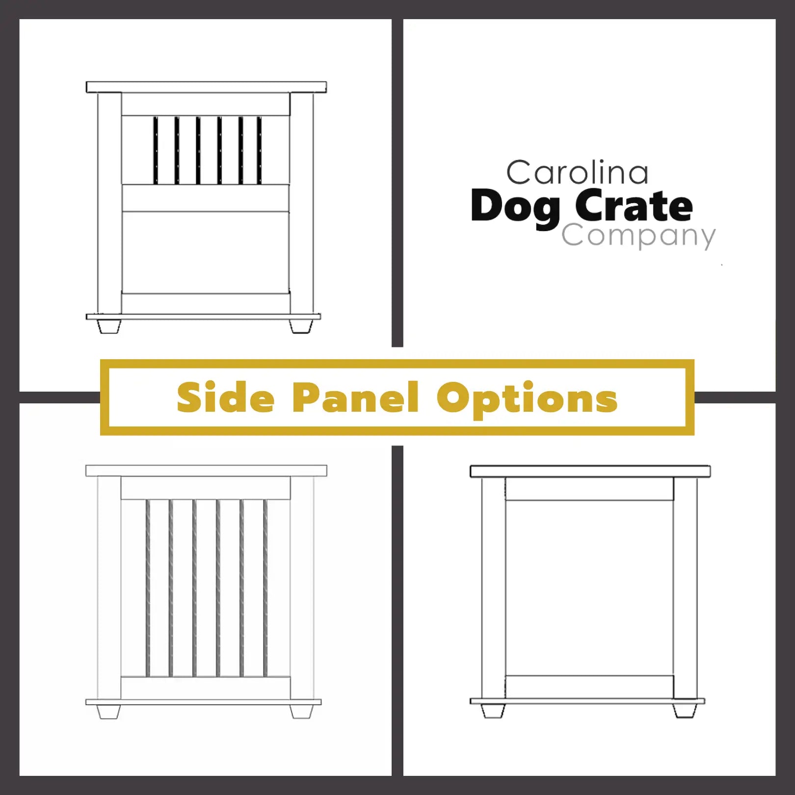 The Rover Collection, Large, Double Dog Crate as Furniture & Kenne, Dog Size: 25-60 lbs