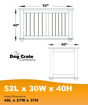 SHELBY COLLECTION, XXL Dog Crate IN STOCK Kennel with Sliding Door for dogs 90+ lbs