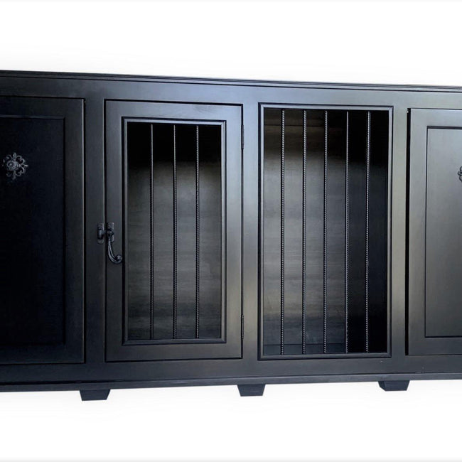 The Shelby Collection, Custom Large Dog Crate with Storage Cabinets