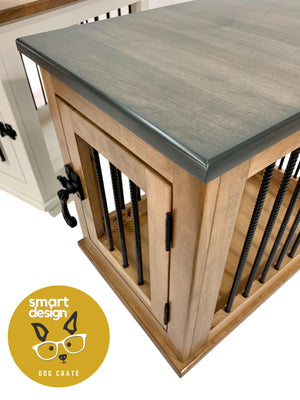 The Rover Collection, Small Dog Crate Kennel Furniture End Table for dogs up to 15 lbs.