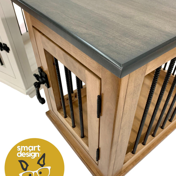 The Rover Collection, Small Dog Crate Kennel Furniture End Table for dogs up to 15 lbs.