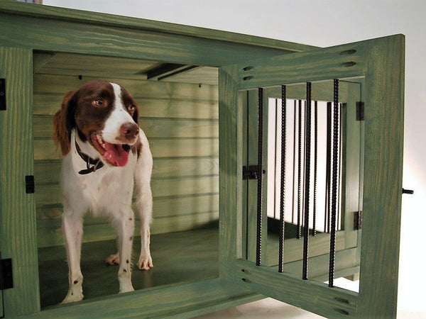 TRIPLE Medium Size Dog Kennel Furniture. for dogs up to 30 lbs