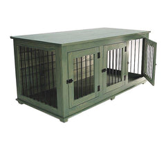TRIPLE Small Custom Dog Crate Cabinet for dogs up to 15 lbs. - Carolina Dog Crate Co.